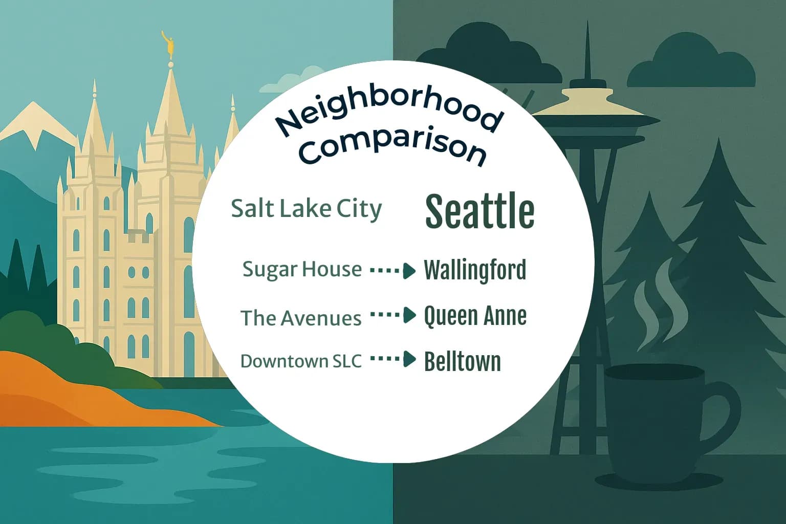 Salt Lake City vs Seattle Neighborhood Comparison