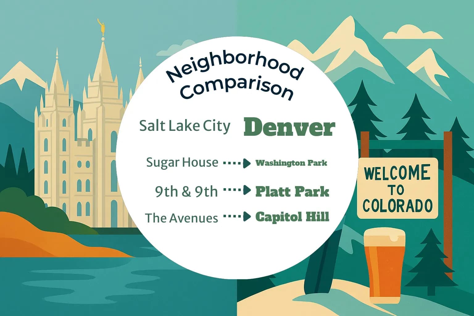 Salt Lake City vs Denver Neighborhood Comparison