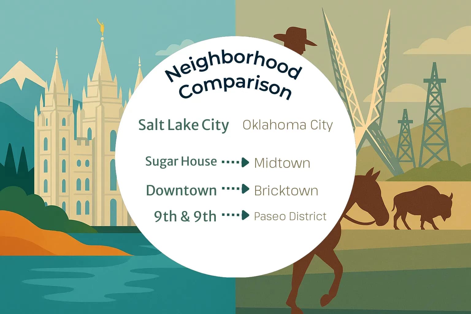 Salt Lake City vs Oklahoma City Neighborhood Comparison