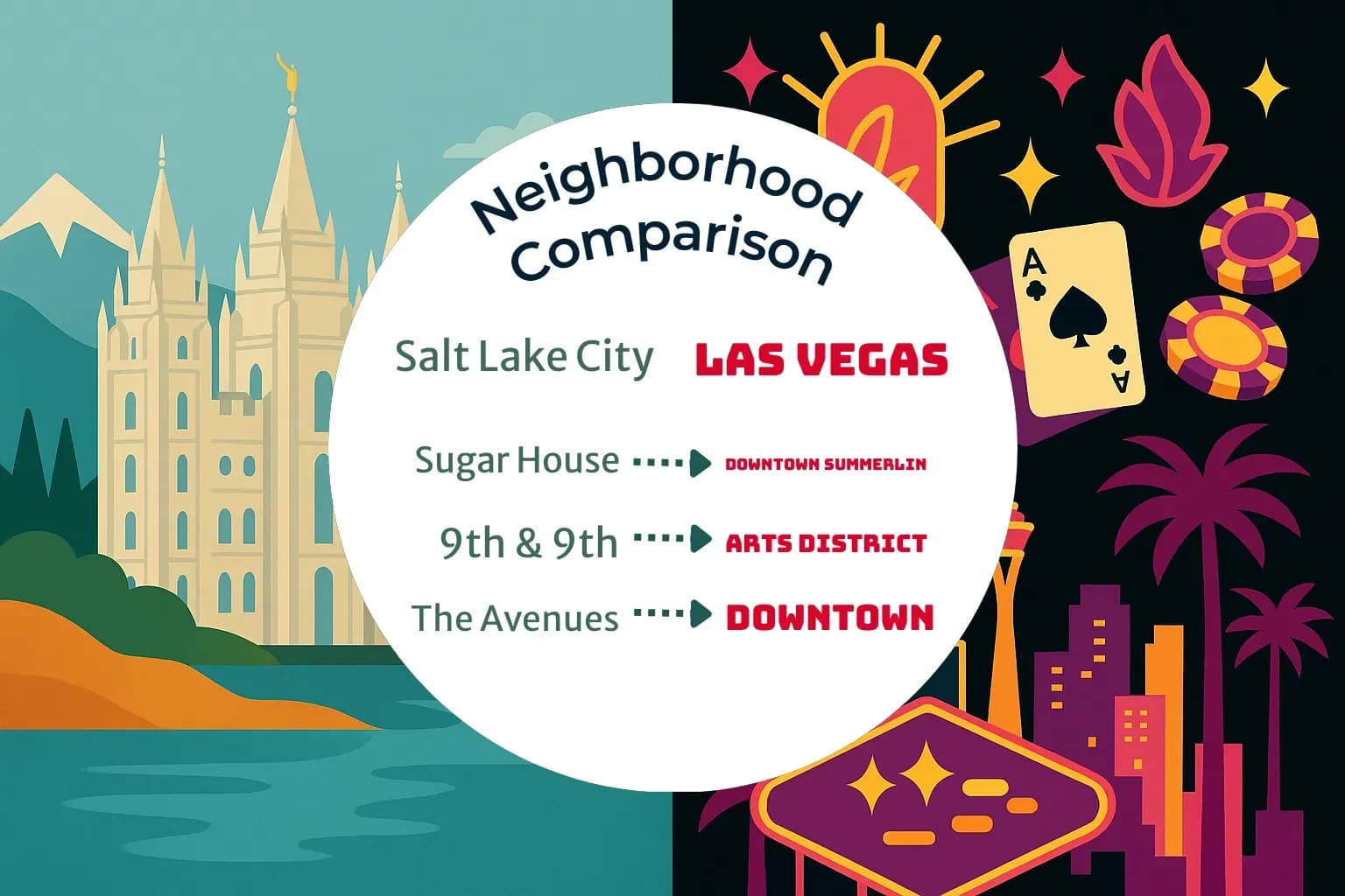 Salt Lake City vs Las Vegas Neighborhood Comparison
