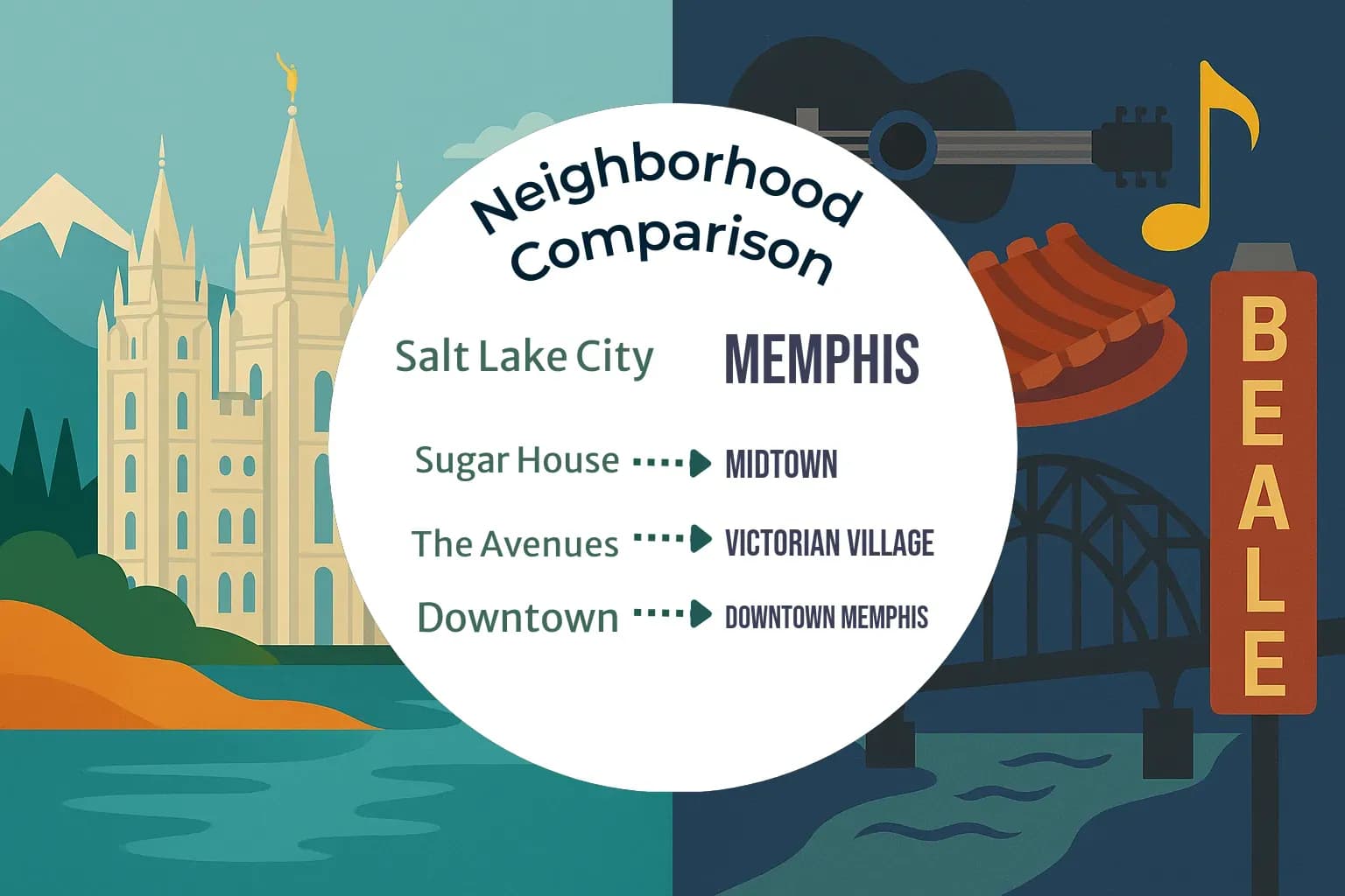 Salt Lake City vs Memphis Neighborhood Comparison