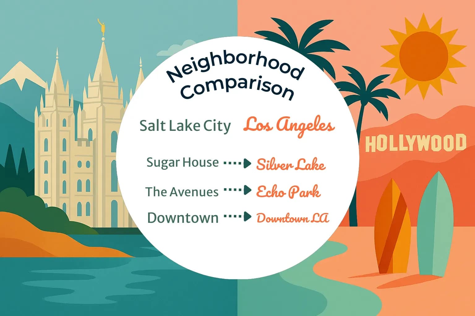 Salt Lake City vs Los Angeles Neighborhood Comparison