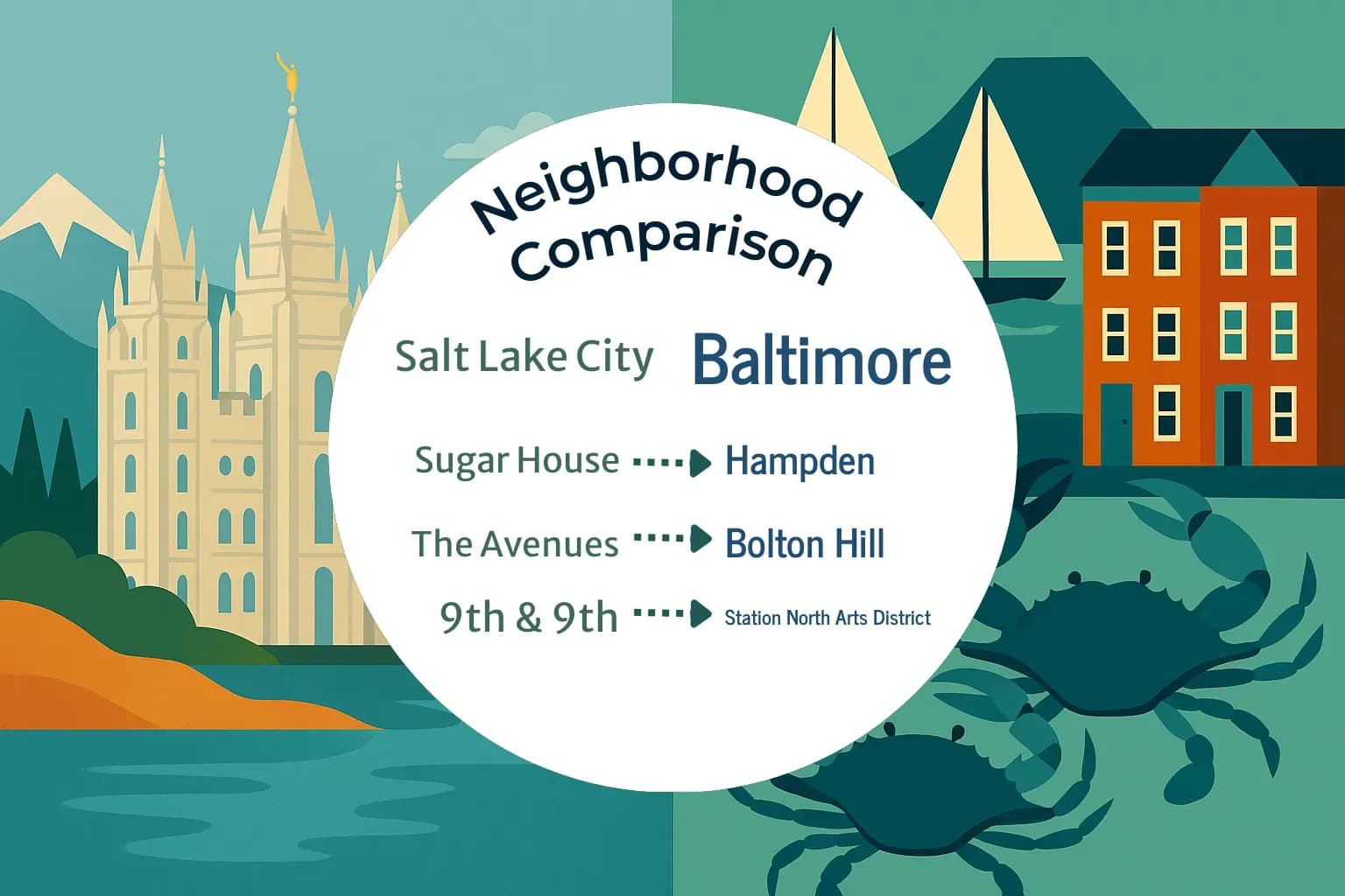 Salt Lake City vs Baltimore Neighborhood Comparison
