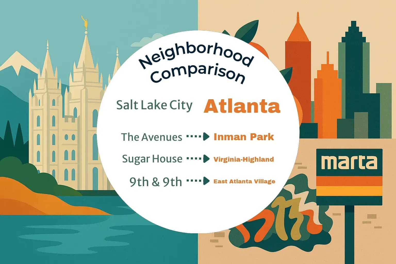 Salt Lake City vs Atlanta Neighborhood Comparison