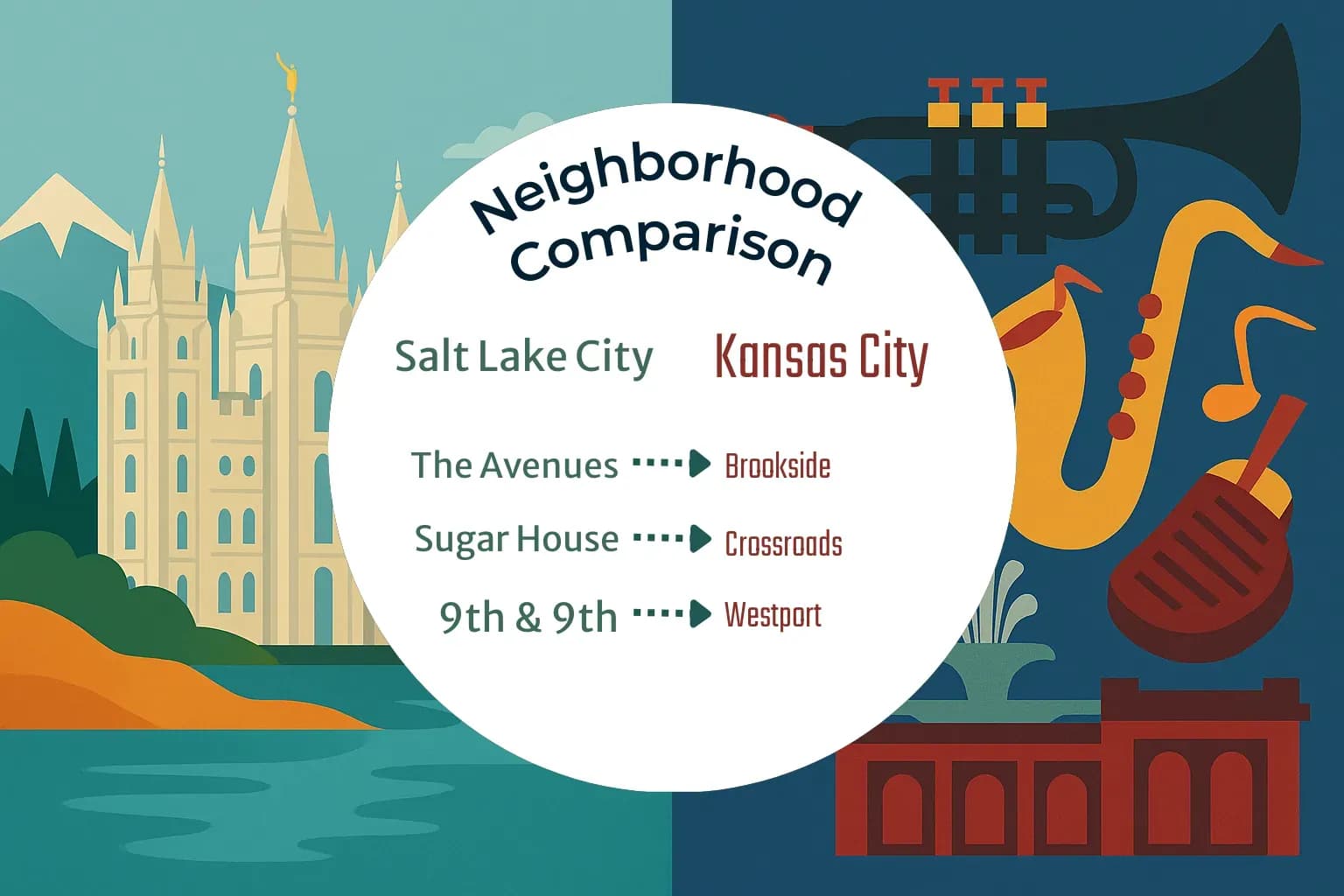 Salt Lake City vs Kansas City Neighborhood Comparison