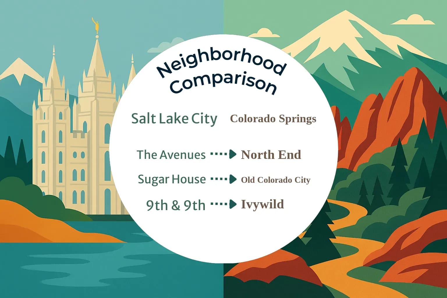 Salt Lake City vs Colorado Springs Neighborhood Comparison