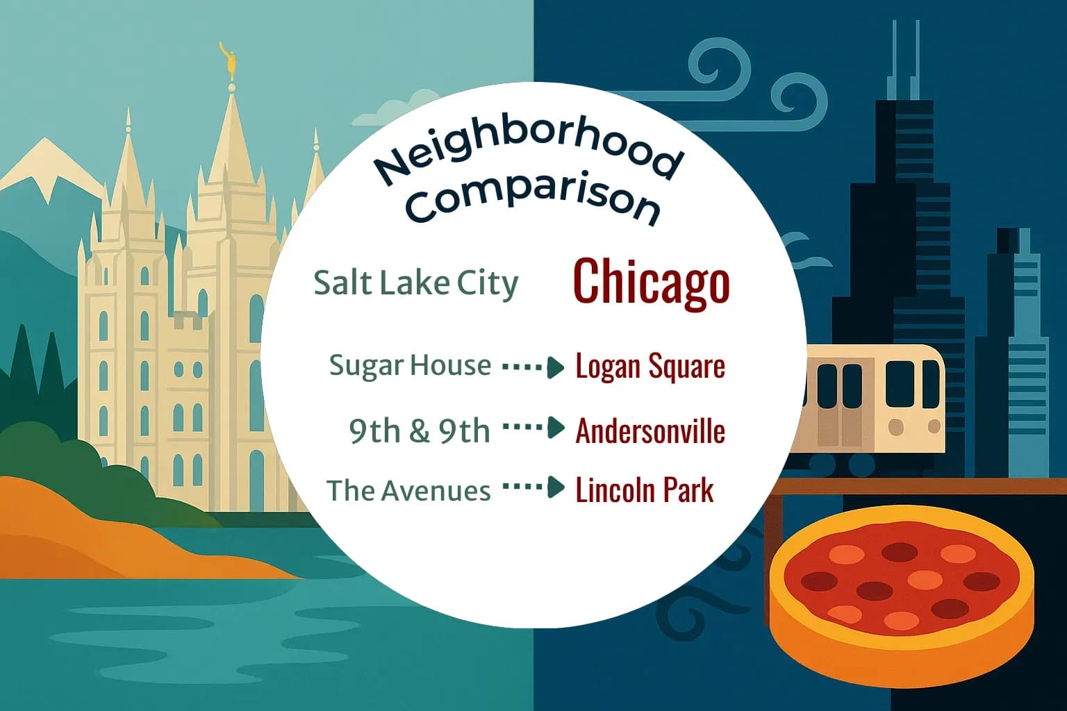 Salt Lake City vs Chicago Neighborhood Comparison