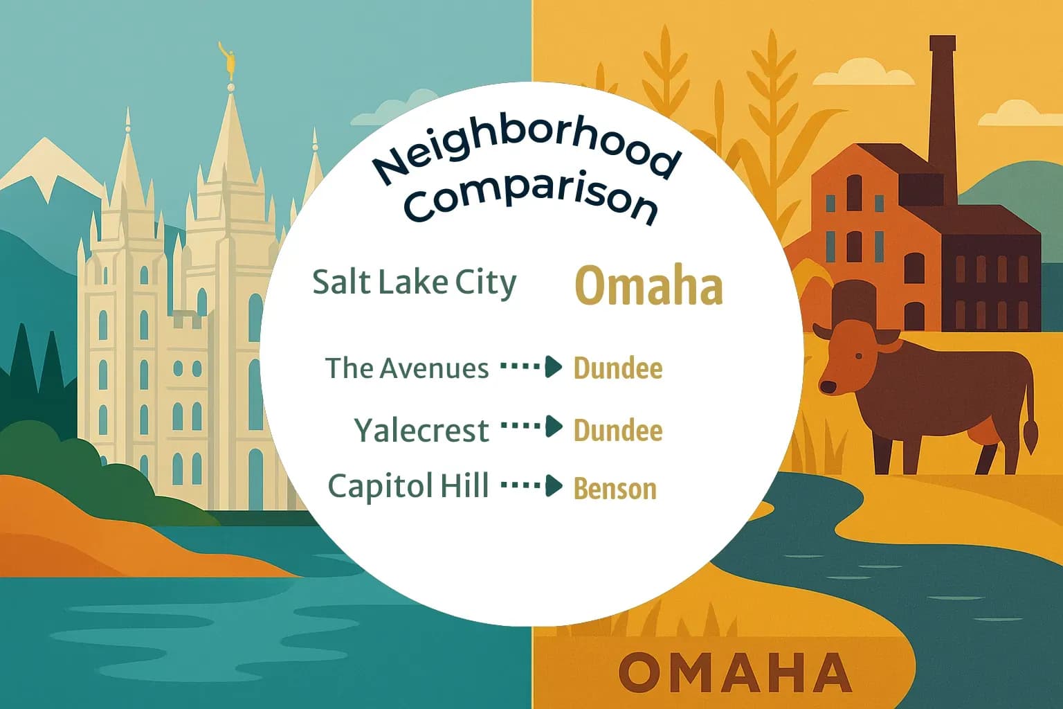 Salt Lake City vs Omaha Neighborhood Comparison
