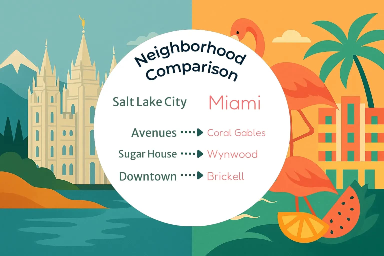 Salt Lake City vs Miami Neighborhood Comparison
