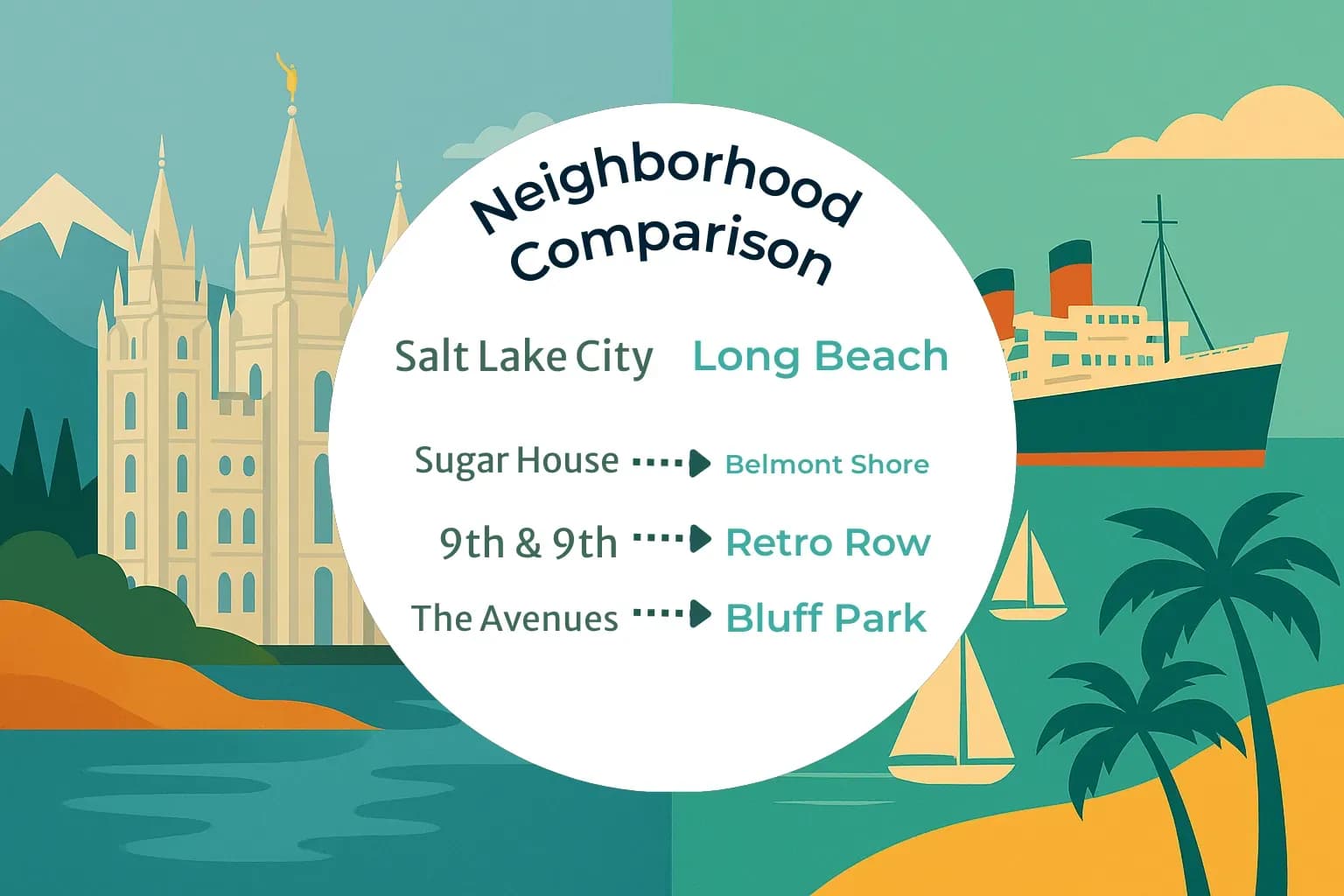 Salt Lake City vs Long Beach Neighborhood Comparison