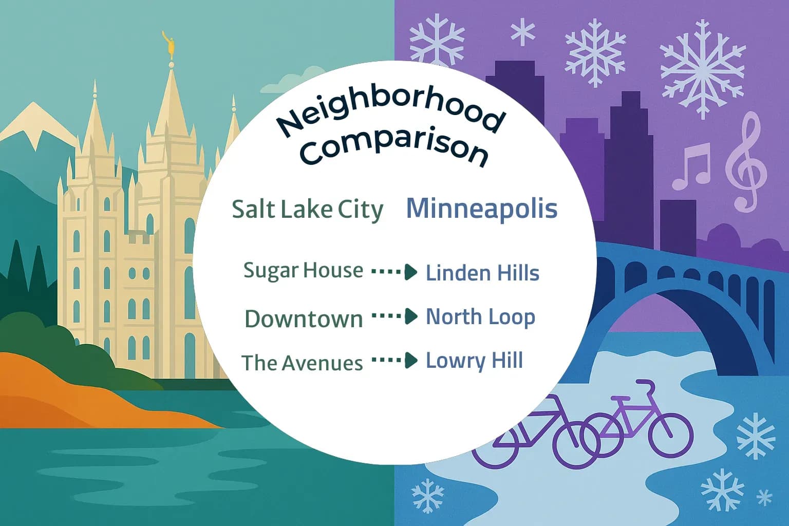 Salt Lake City vs Minneapolis Neighborhood Comparison