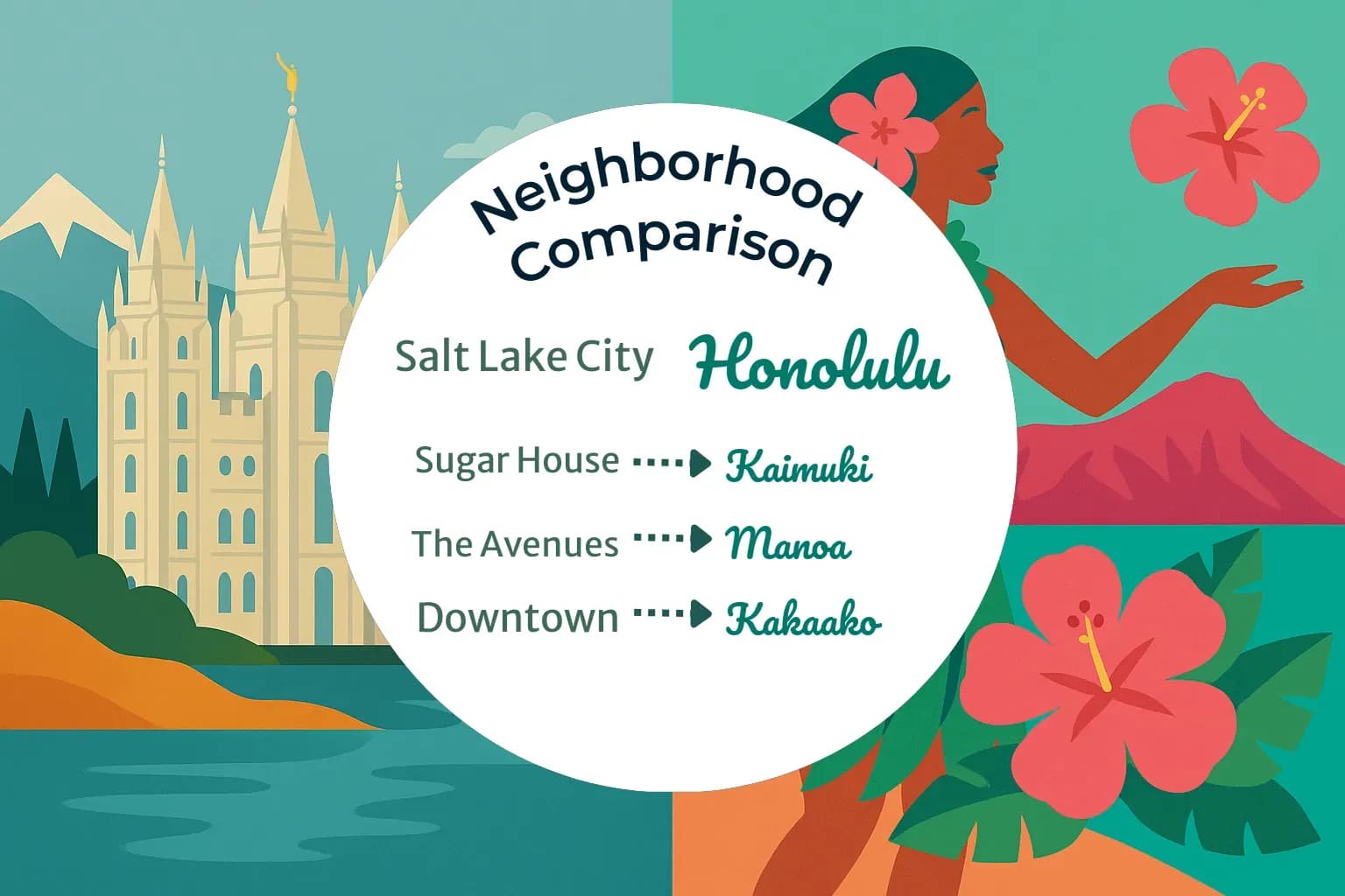 Salt Lake City vs Honolulu Neighborhood Comparison