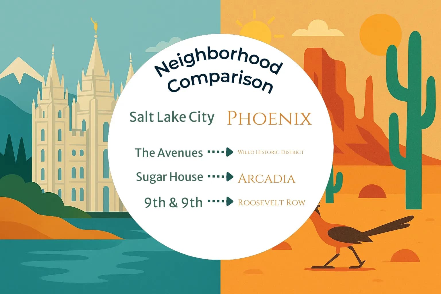 Salt Lake City vs Phoenix Neighborhood Comparison