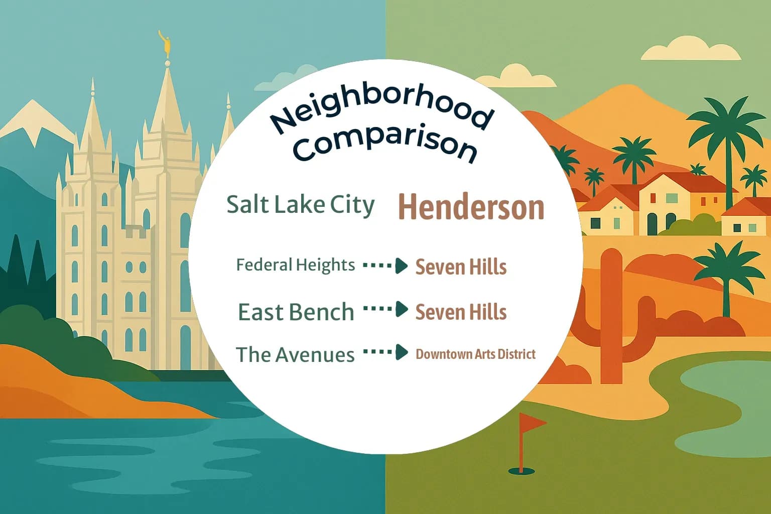Salt Lake City vs Henderson Neighborhood Comparison