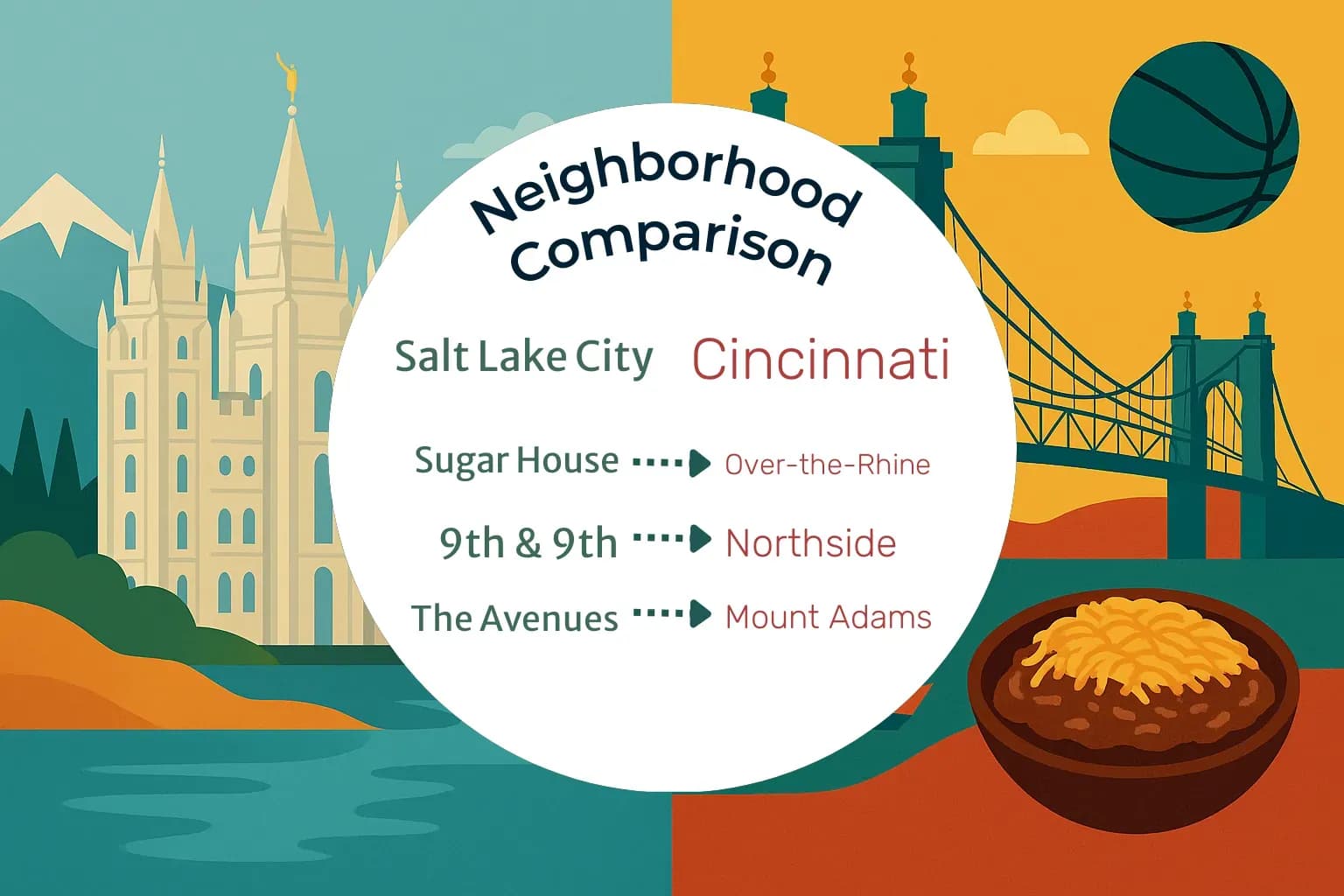 Salt Lake City vs Cincinnati Neighborhood Comparison