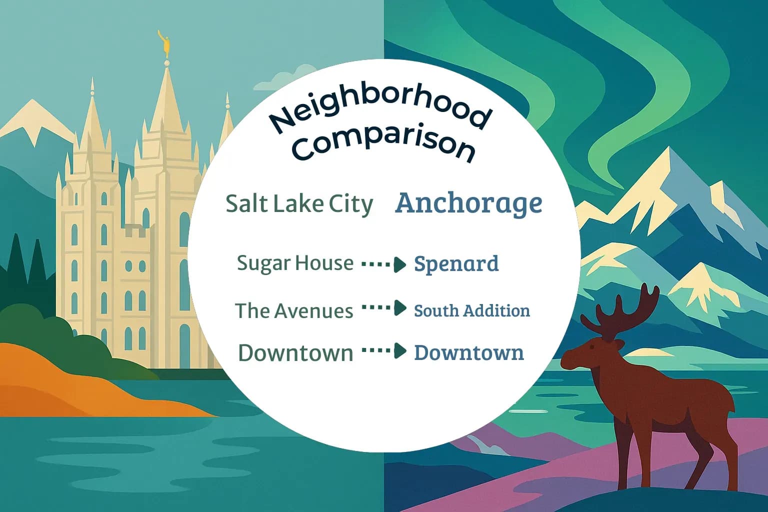 Salt Lake City vs Anchorage Neighborhood Comparison