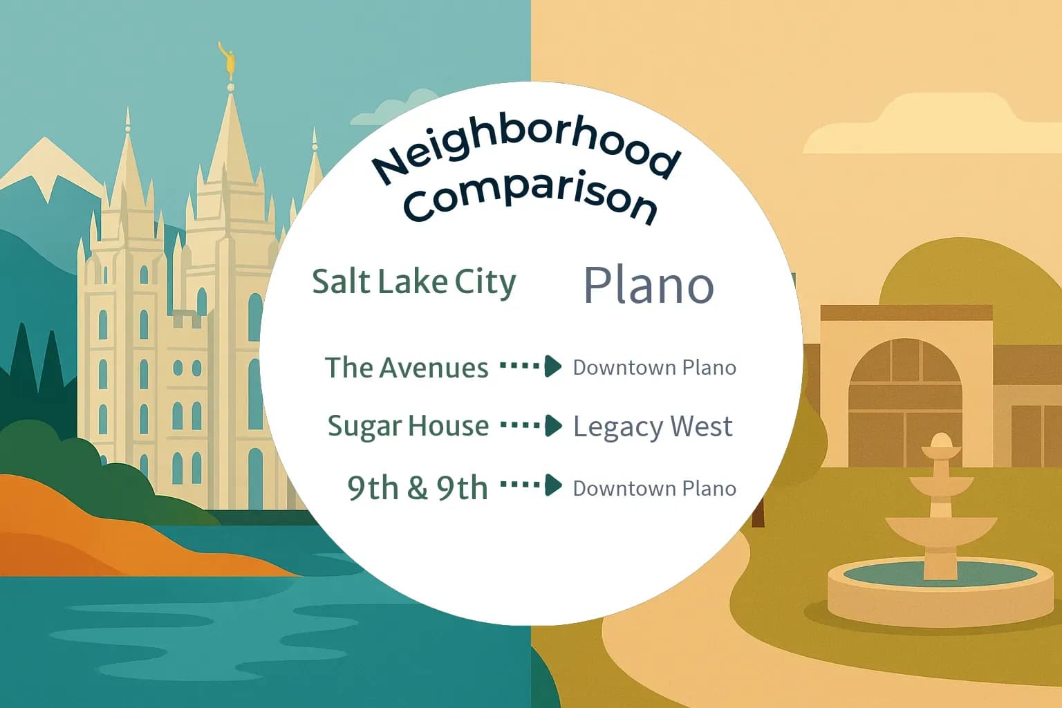 Salt Lake City vs Plano Neighborhood Comparison