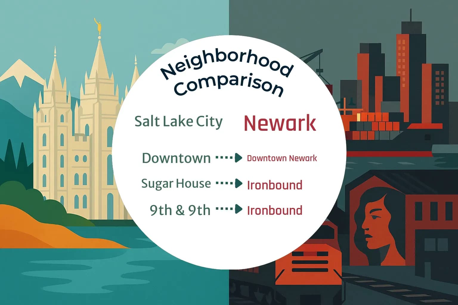 Salt Lake City vs Newark Neighborhood Comparison