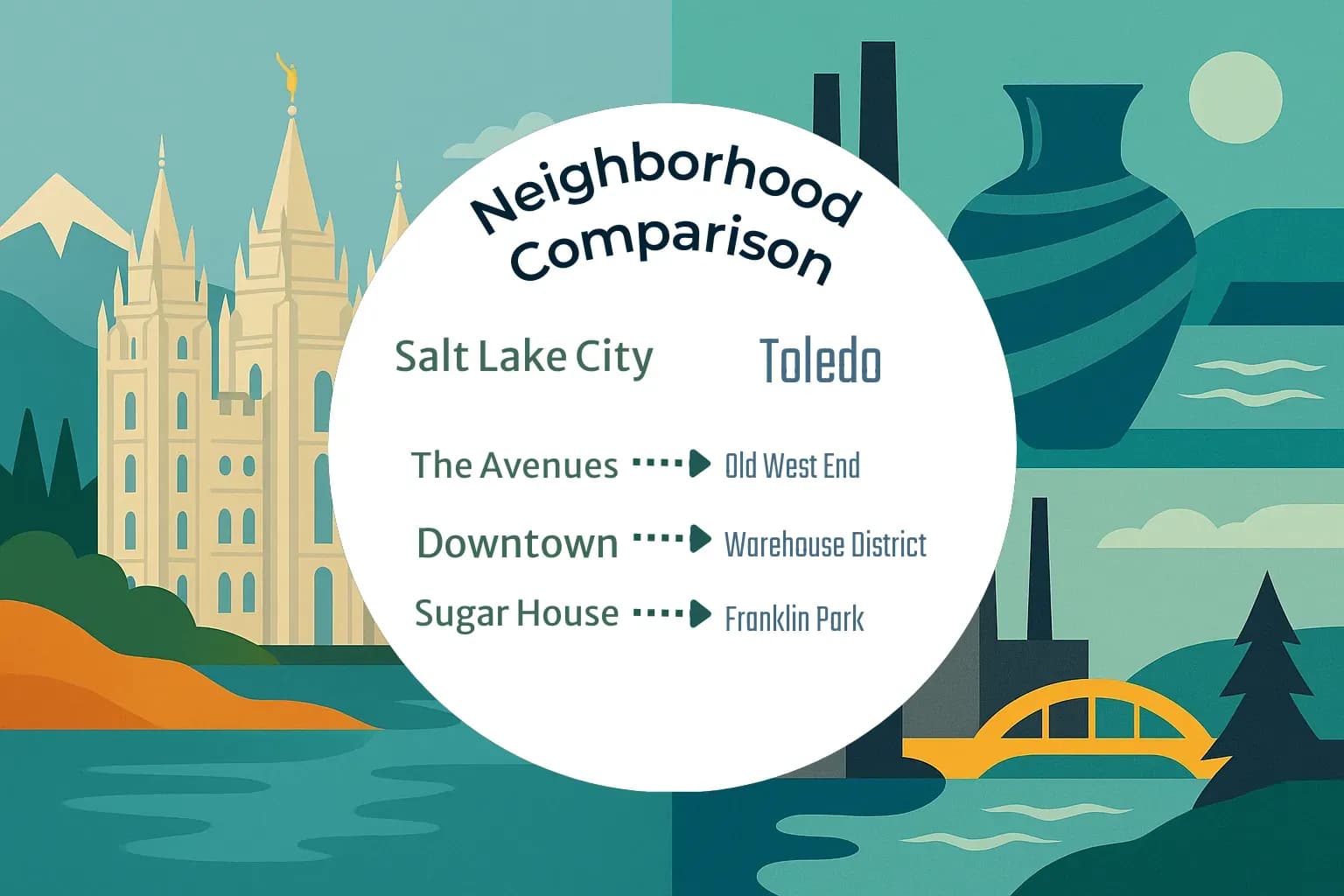 Salt Lake City vs Toledo Neighborhood Comparison
