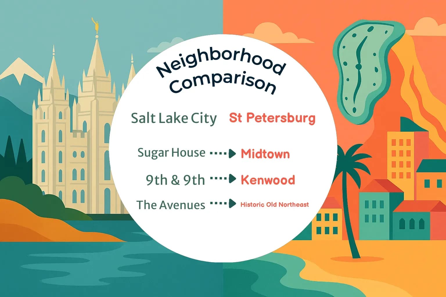 Salt Lake City vs St. Petersburg Neighborhood Comparison