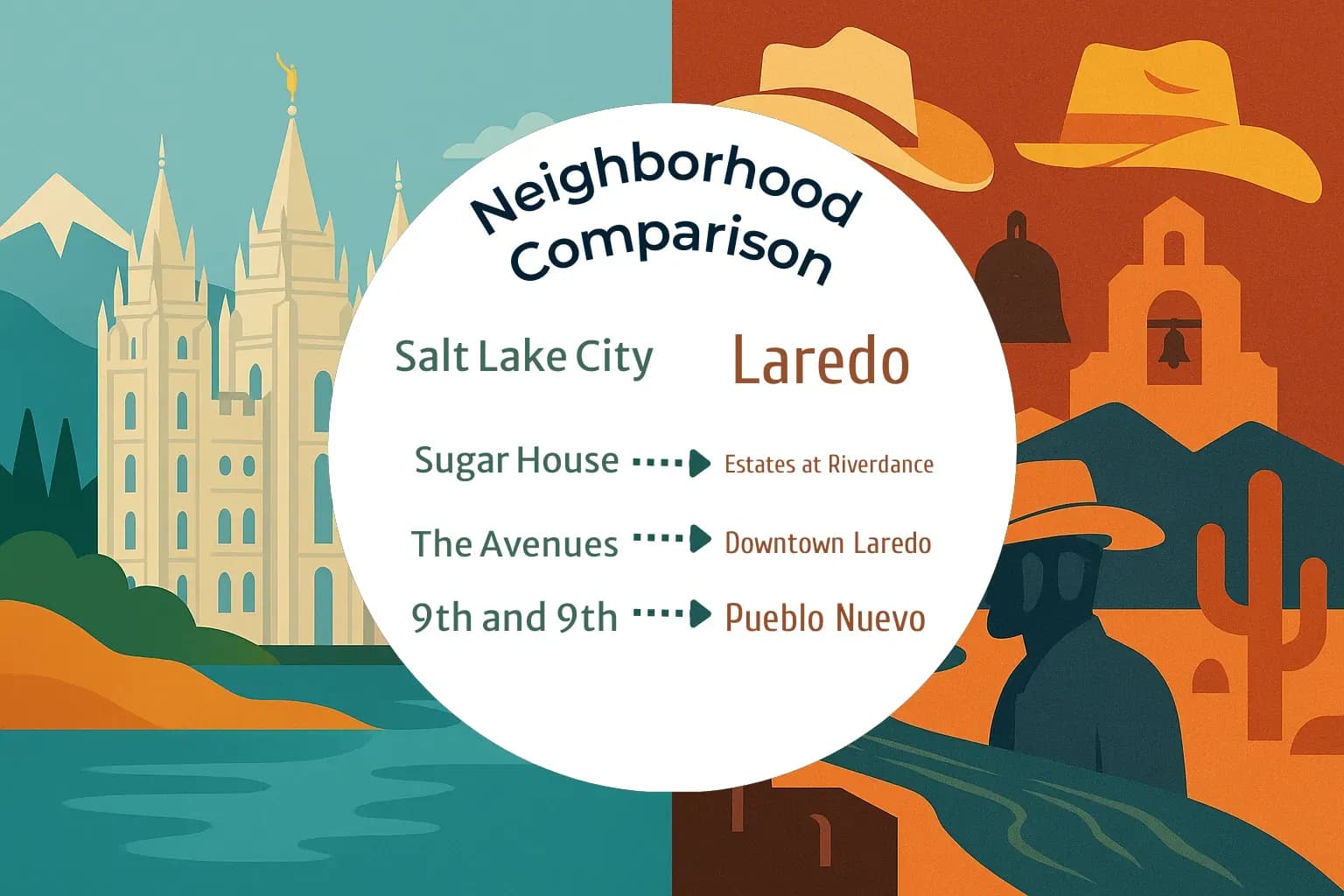Salt Lake City vs Laredo Neighborhood Comparison