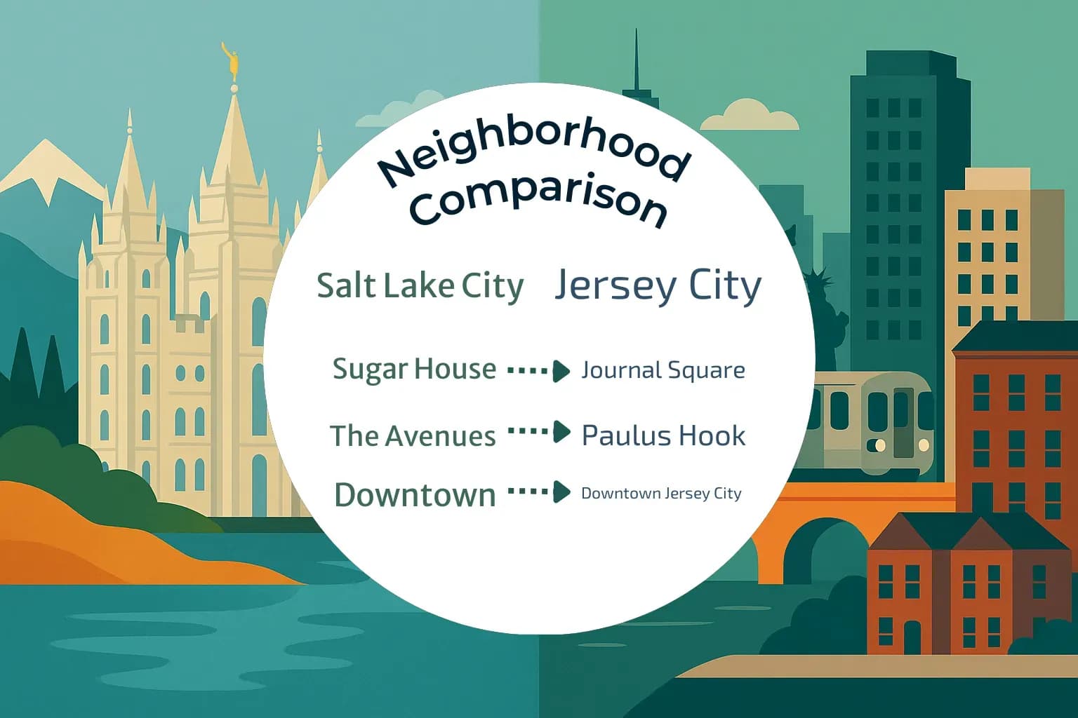 Salt Lake City vs Jersey City Neighborhood Comparison