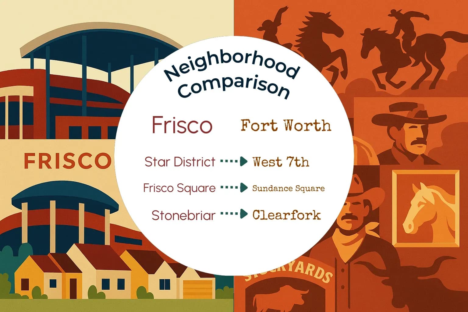 Frisco vs Fort Worth Neighborhood Comparison