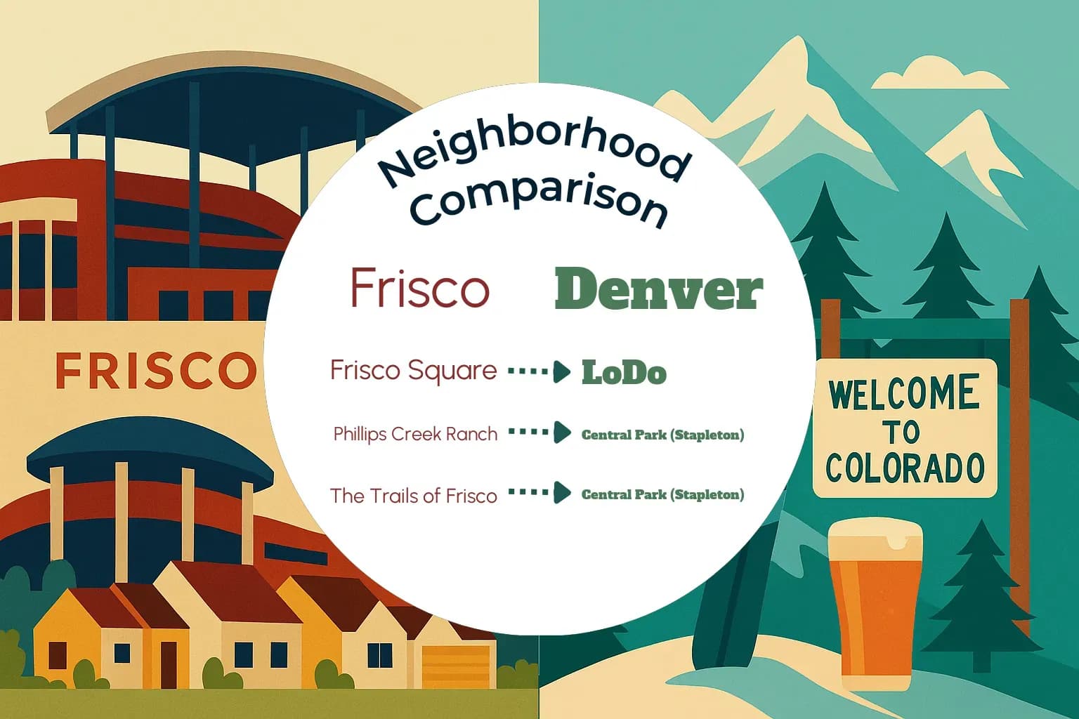 Frisco vs Denver Neighborhood Comparison
