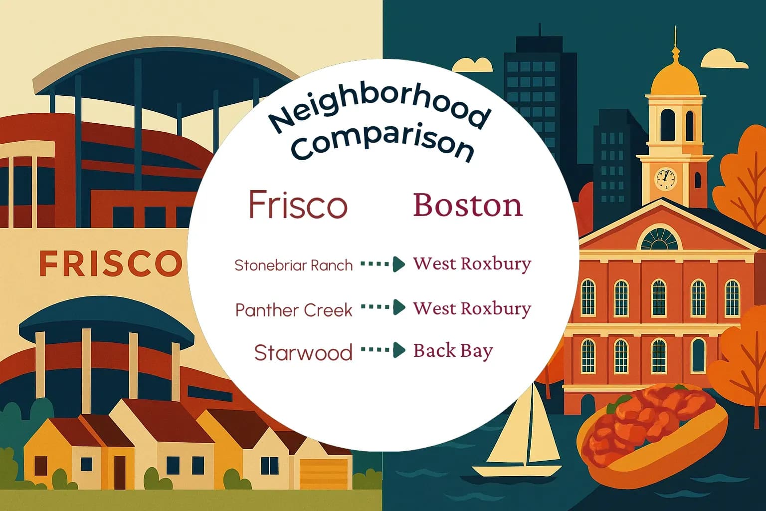 Frisco vs Boston Neighborhood Comparison