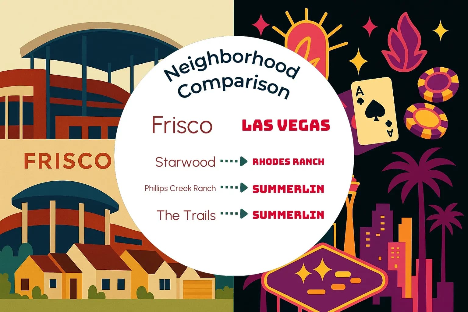 Frisco vs Las Vegas Neighborhood Comparison