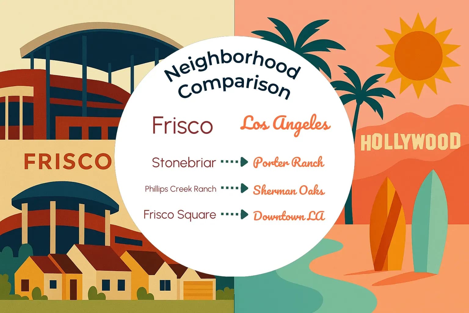Frisco vs Los Angeles Neighborhood Comparison