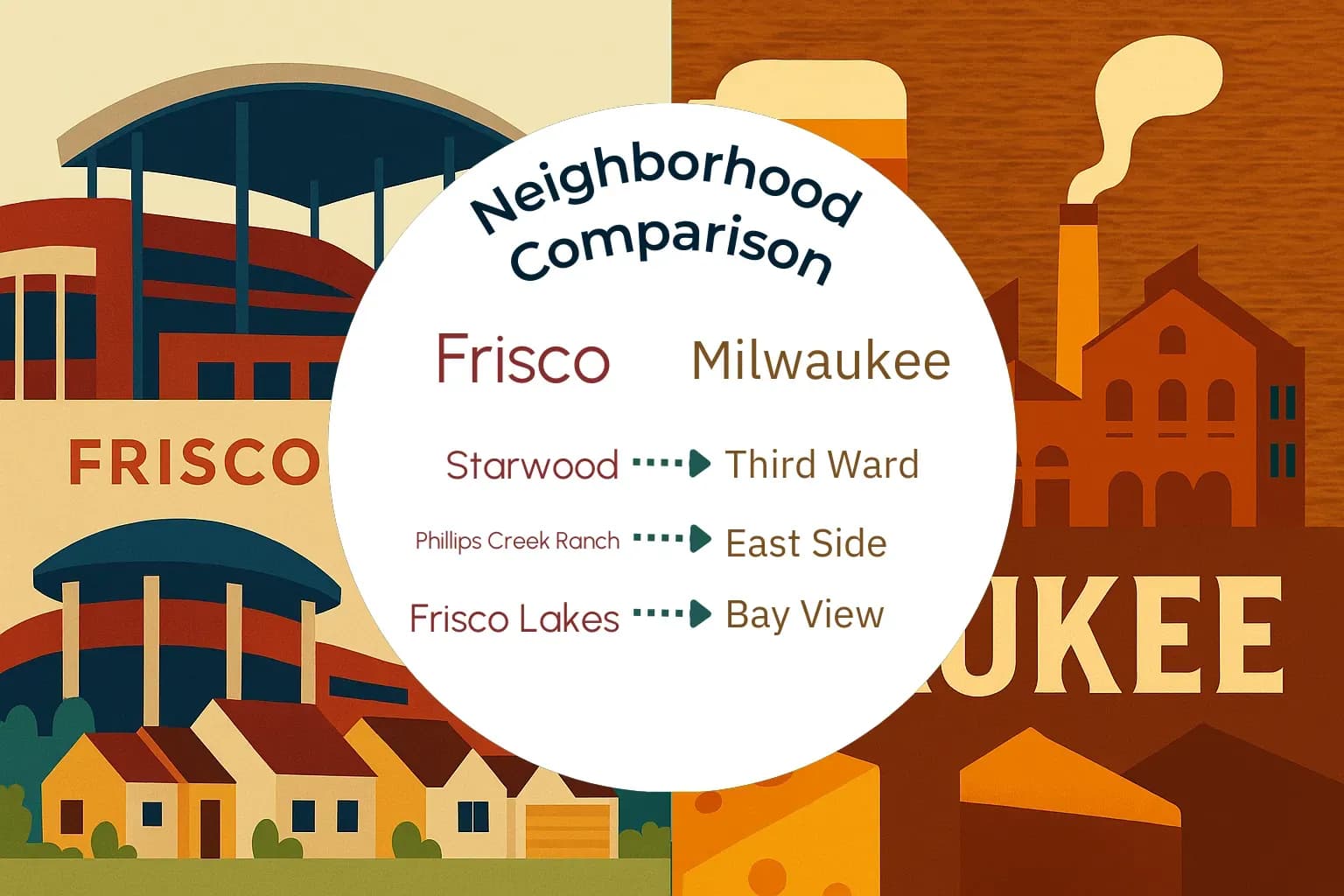 Frisco vs Milwaukee Neighborhood Comparison
