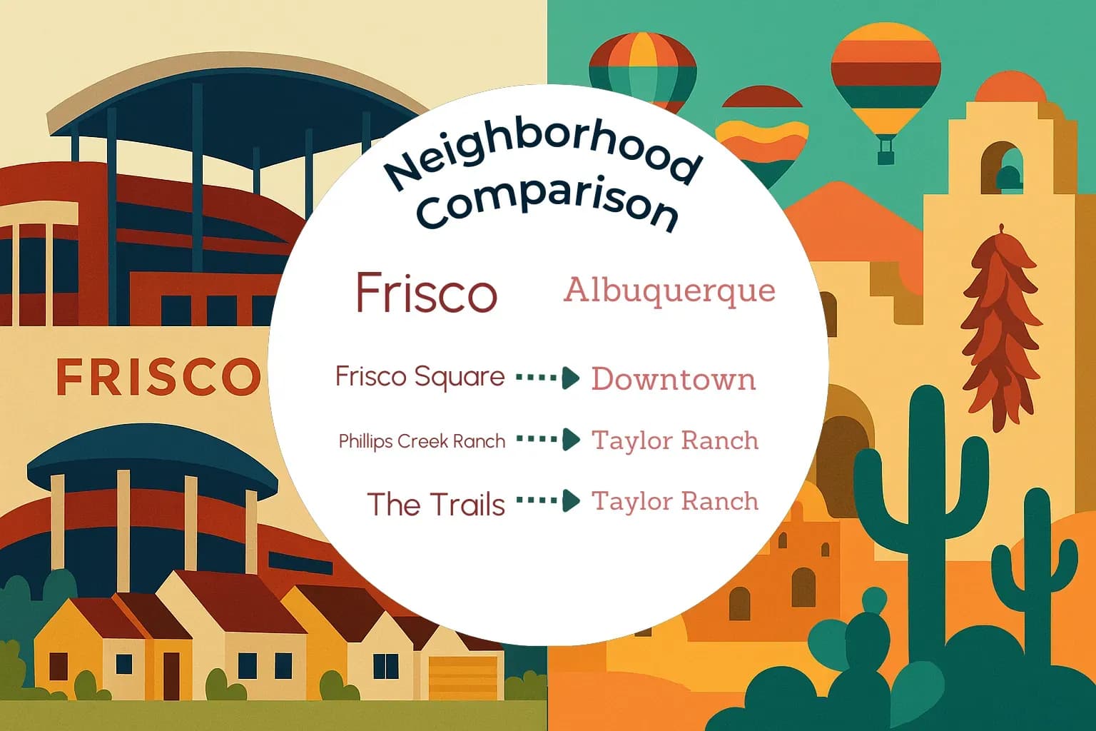 Frisco vs Albuquerque Neighborhood Comparison