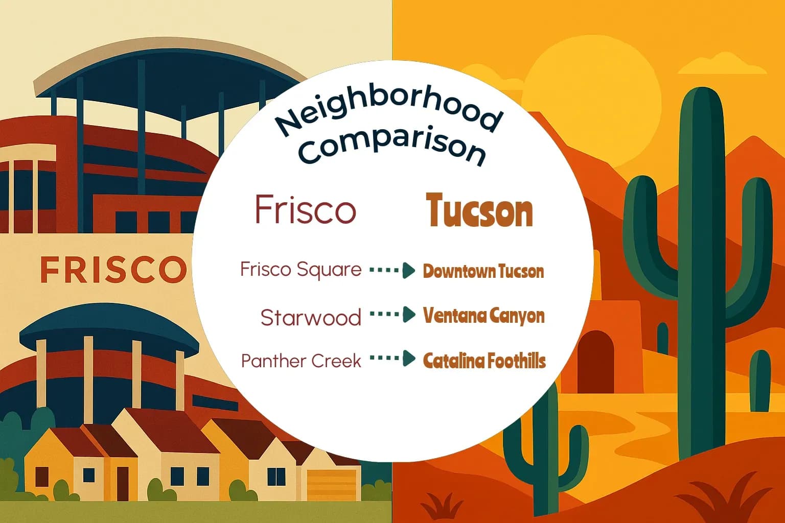 Frisco vs Tucson Neighborhood Comparison