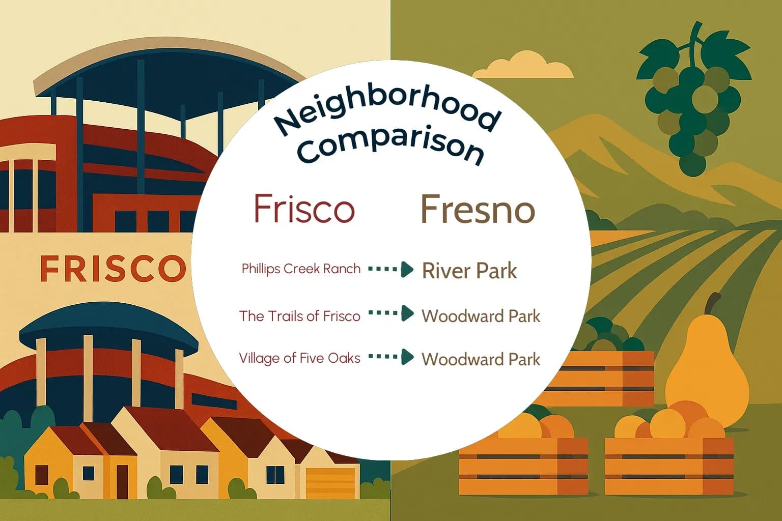 Frisco vs Fresno Neighborhood Comparison