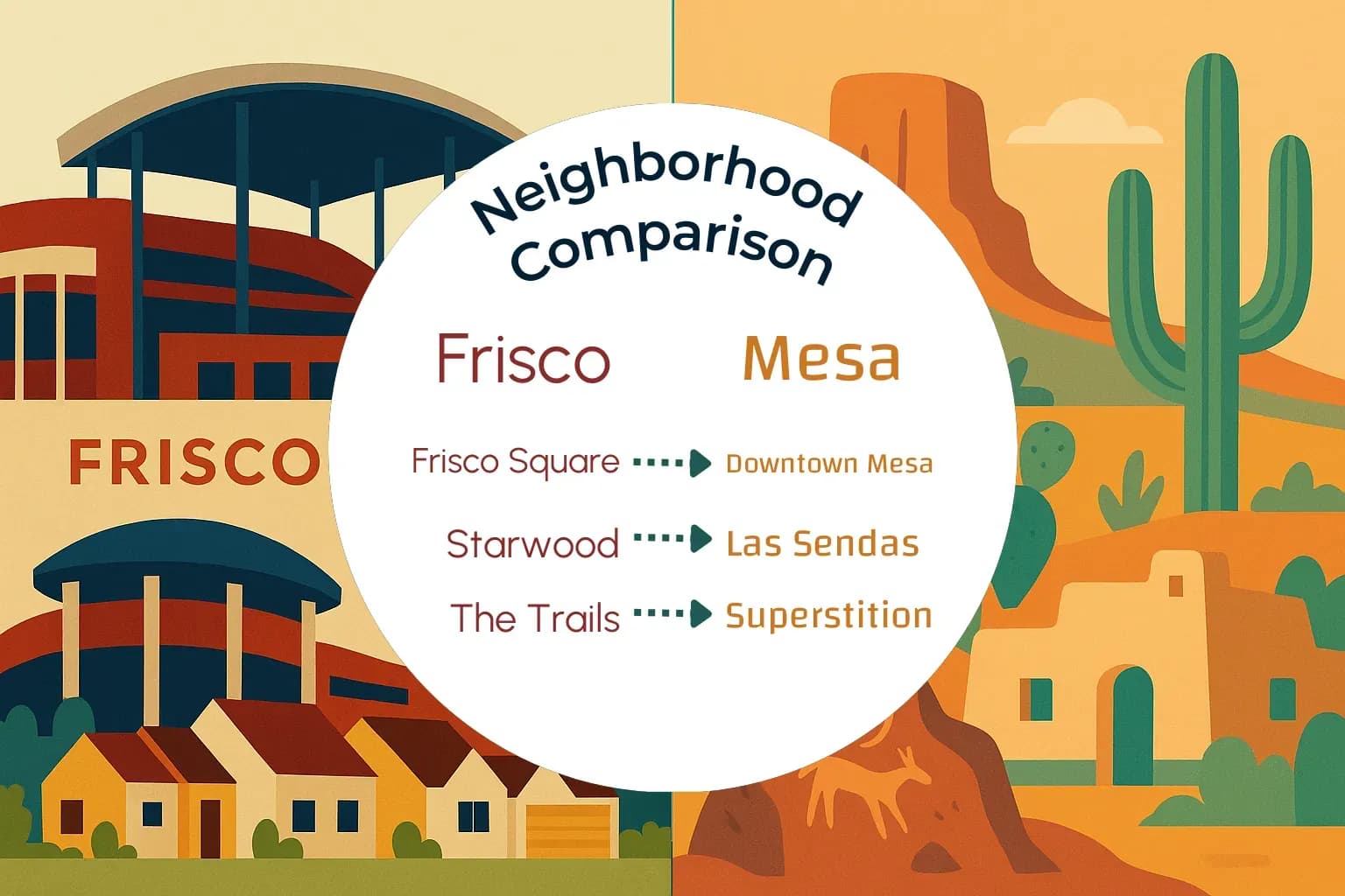 Frisco vs Mesa Neighborhood Comparison