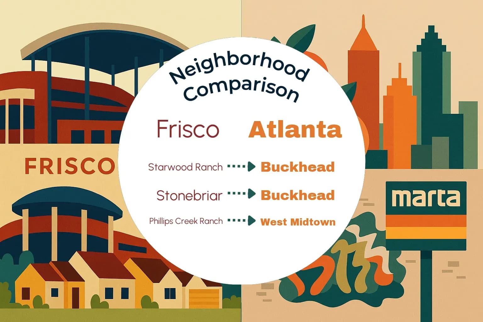 Frisco vs Atlanta Neighborhood Comparison