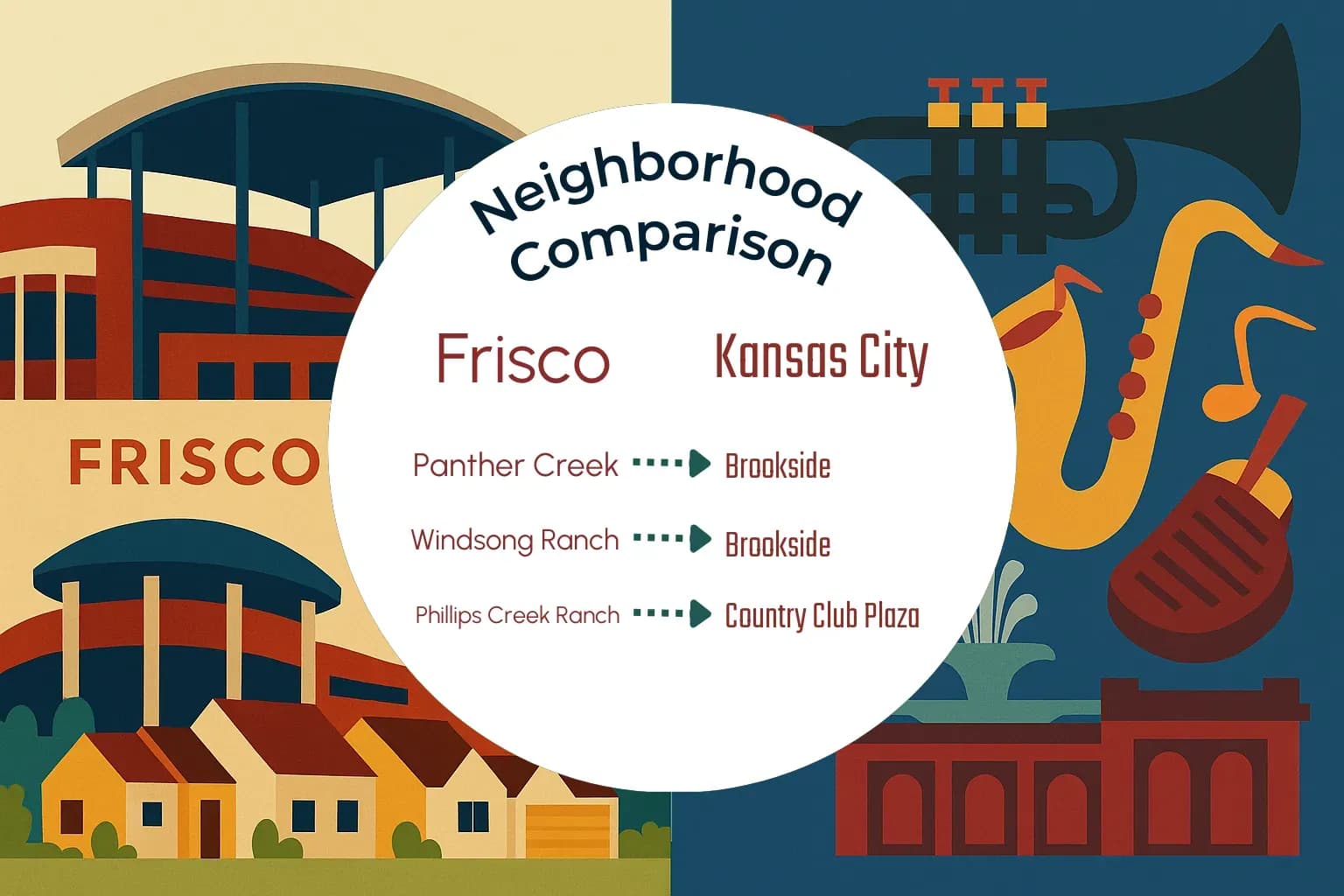 Frisco vs Kansas City Neighborhood Comparison
