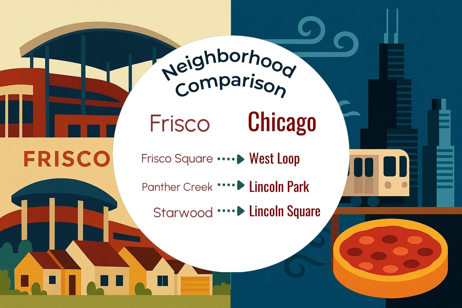 Frisco vs Chicago Neighborhood Comparison