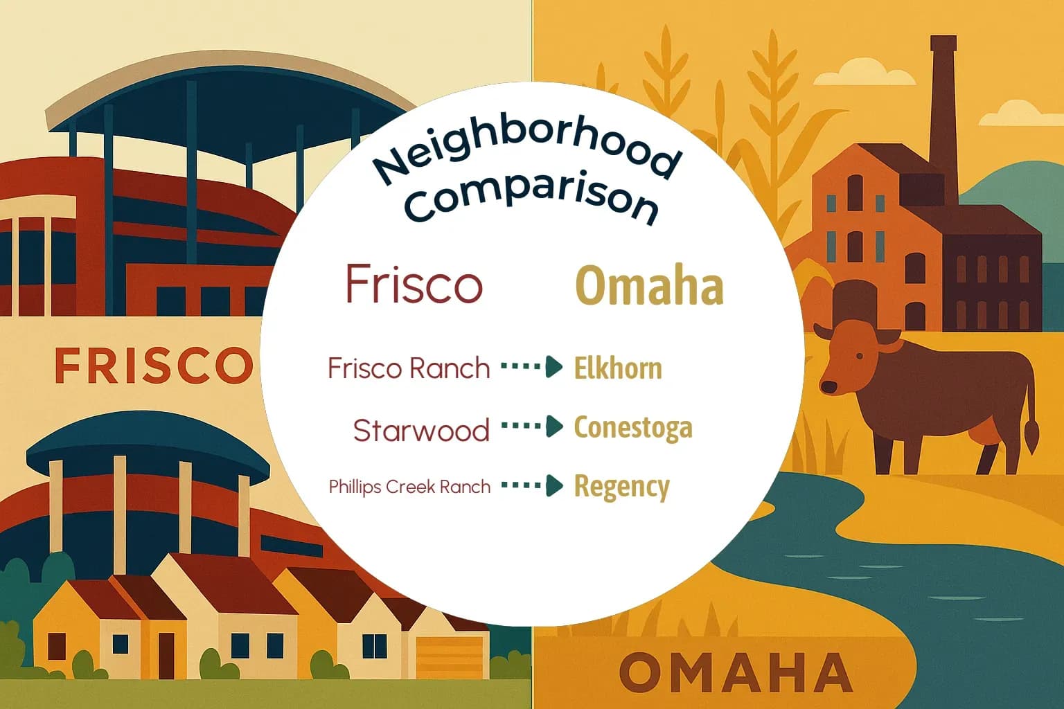 Frisco vs Omaha Neighborhood Comparison