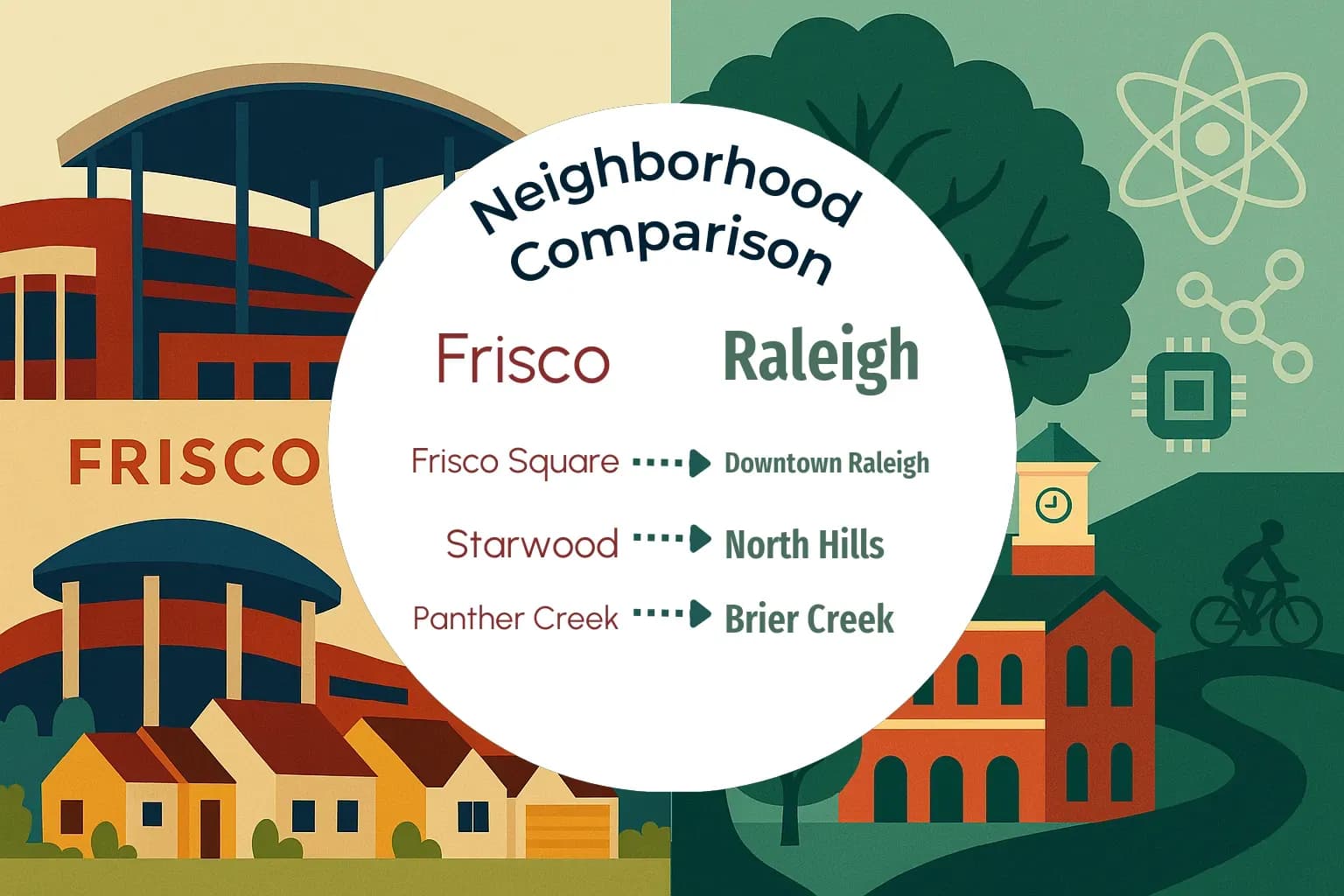 Frisco vs Raleigh Neighborhood Comparison