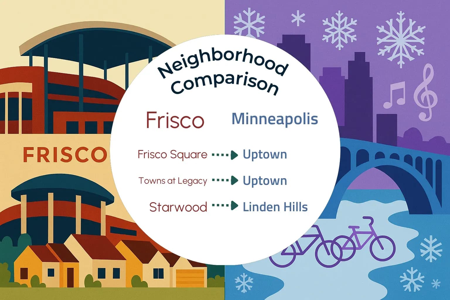 Frisco vs Minneapolis Neighborhood Comparison