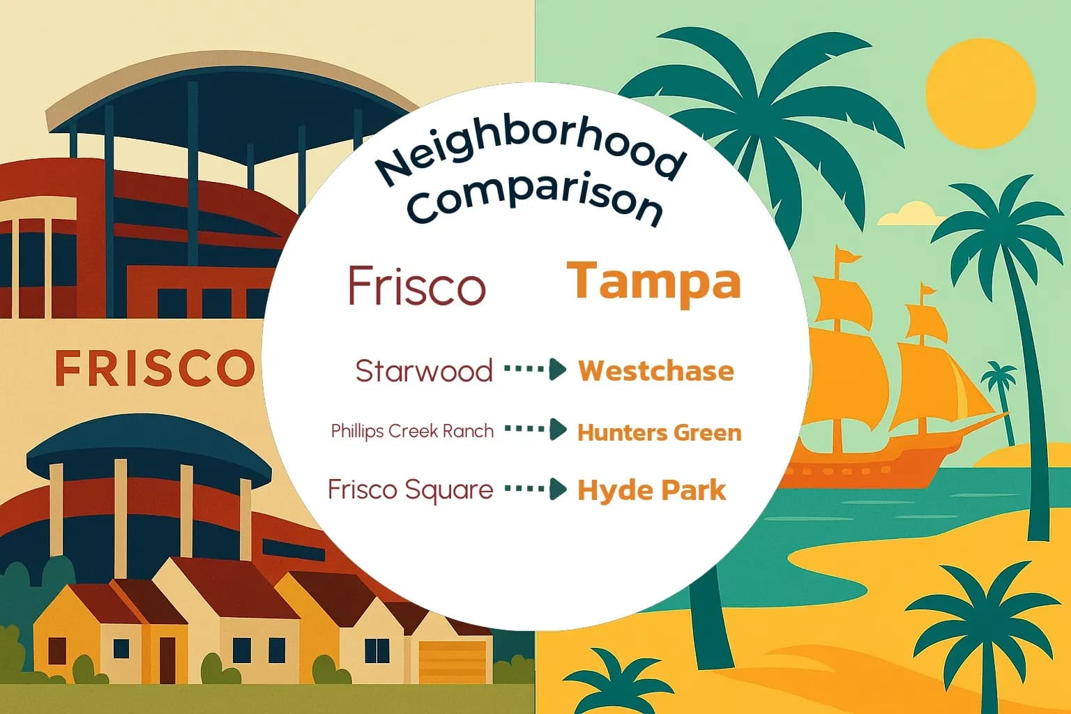Frisco vs Tampa Neighborhood Comparison