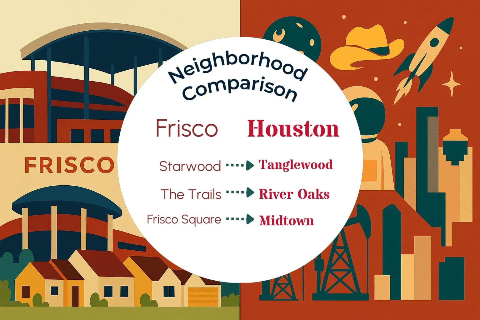 Frisco vs Houston Neighborhood Comparison