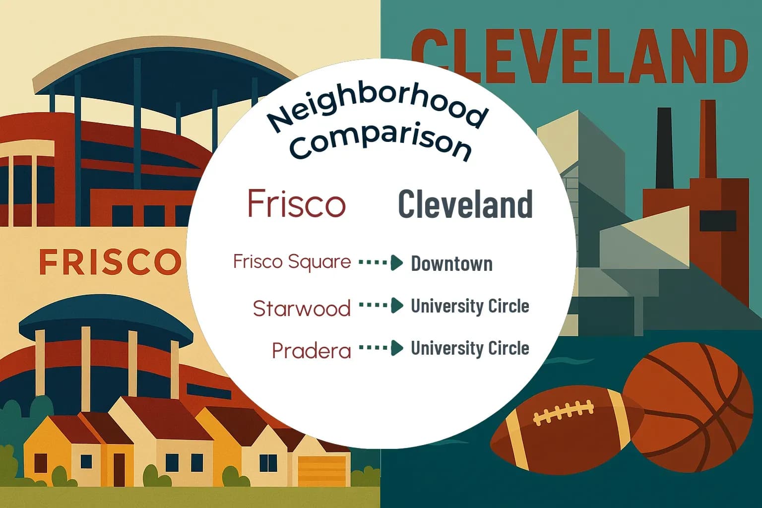 Frisco vs Cleveland Neighborhood Comparison