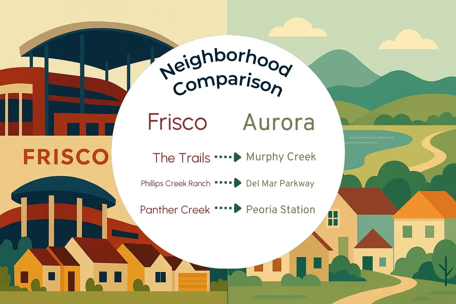 Frisco vs Aurora Neighborhood Comparison