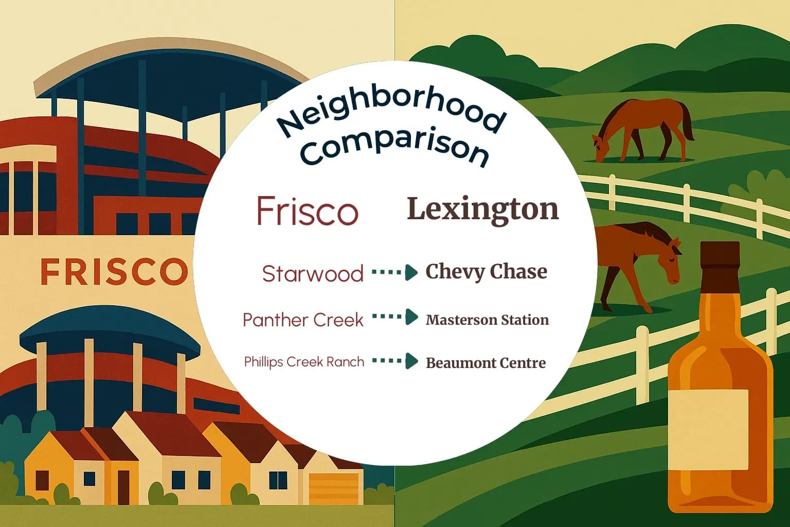 Frisco vs Lexington Neighborhood Comparison
