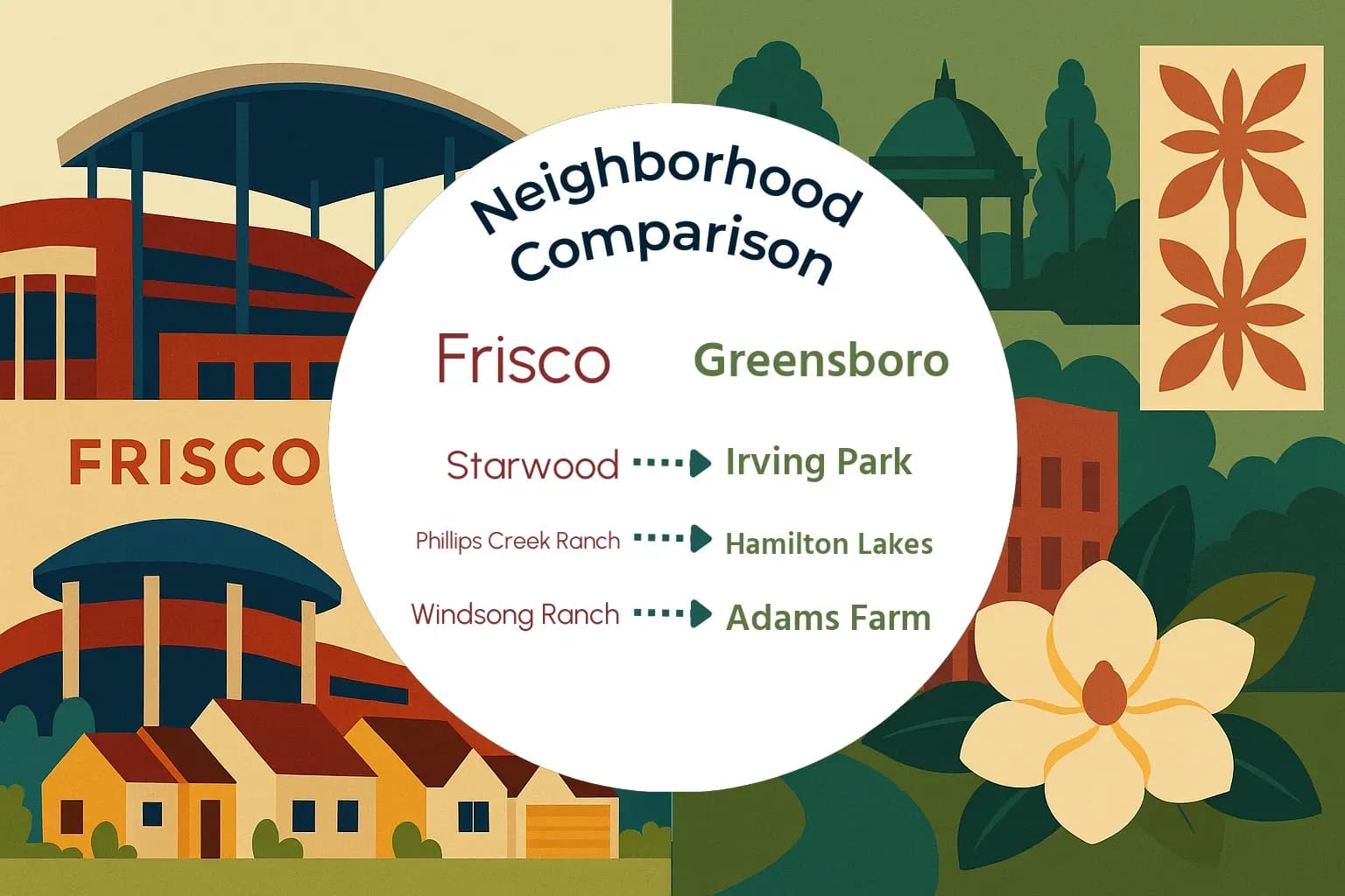 Frisco vs Greensboro Neighborhood Comparison