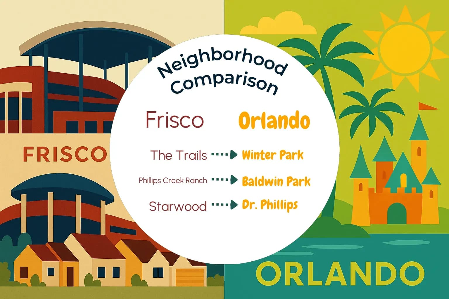 Frisco vs Orlando Neighborhood Comparison