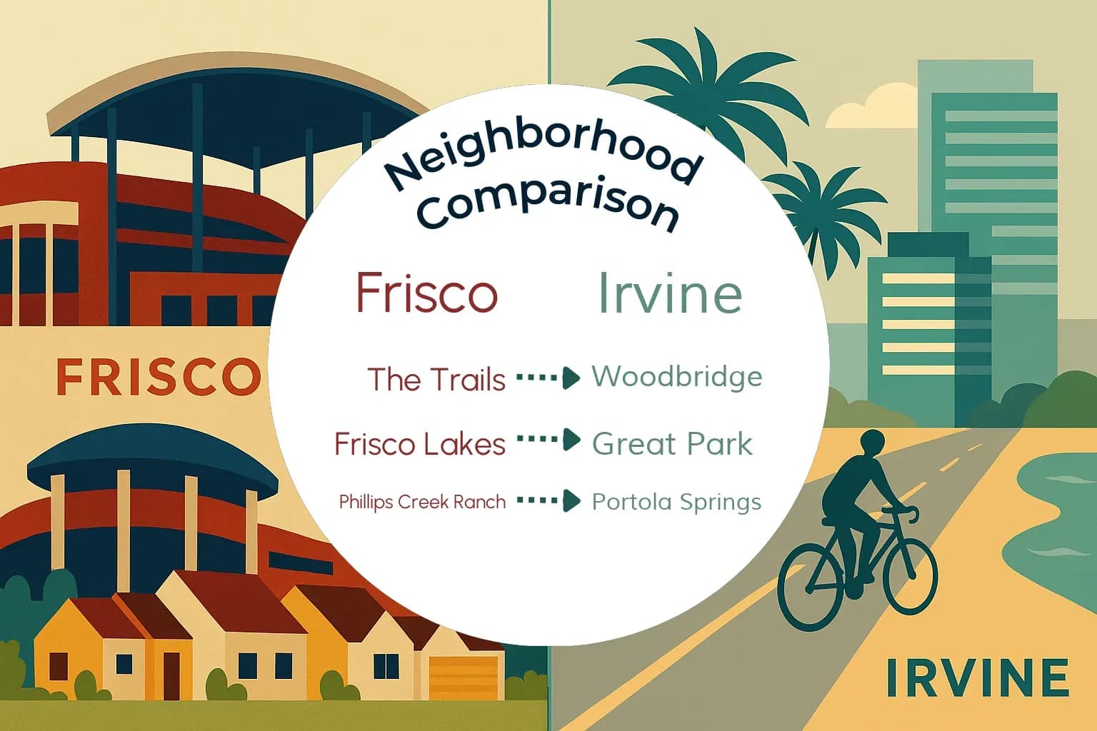 Frisco vs Irvine Neighborhood Comparison